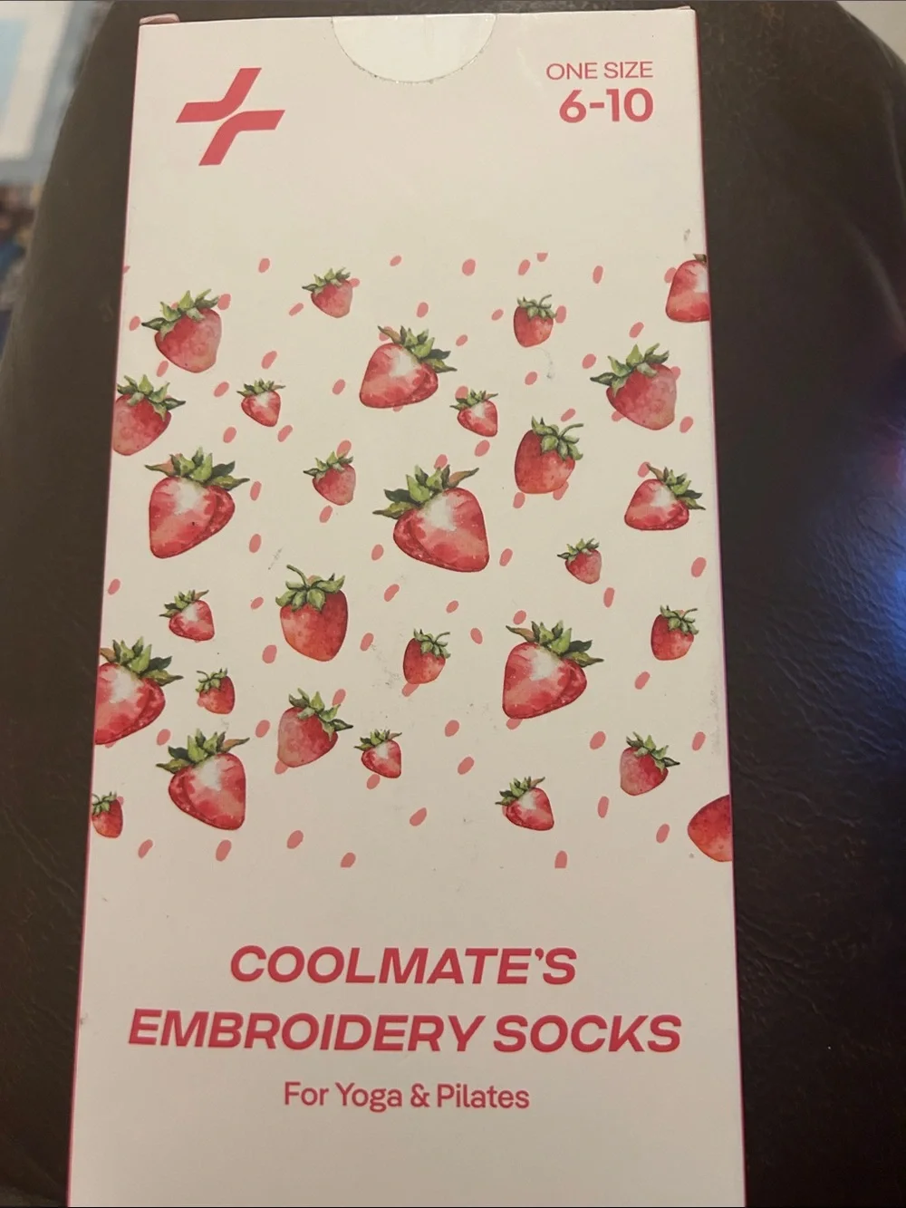 Cool Mates embroidery socks for Yoga & Pilates one size 6-10 New